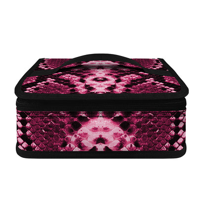 Pink Python Snakeskin Print Small Lunch Bag