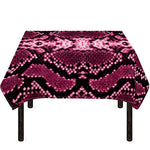 Pink Python Snakeskin Print Tablecloth