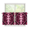 Pink Python Snakeskin Print Tier Curtains