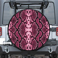 Pink Python Snakeskin Print Tire Cover