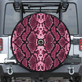 Pink Python Snakeskin Print Tire Cover With Camera Hole