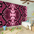 Pink Python Snakeskin Print Wall Sticker