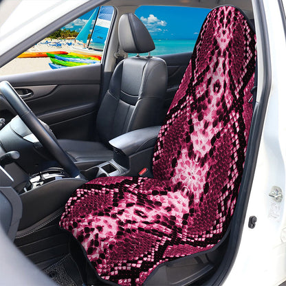 Pink Python Snakeskin Print Waterproof Car Seat Cover