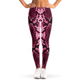 Pink Python Snakeskin Print Women's Leggings