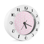 Pink Rabbit Pattern Print Alarm Clock