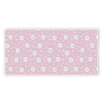Pink Rabbit Pattern Print Beach Towel