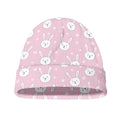 Pink Rabbit Pattern Print Beanie