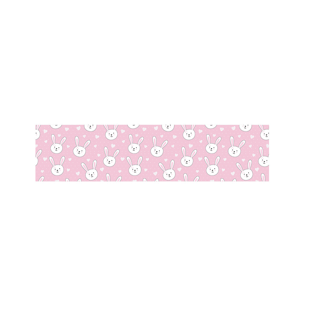 Pink Rabbit Pattern Print Bed Runner