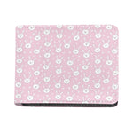 Pink Rabbit Pattern Print Bifold Wallet