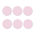 Pink Rabbit Pattern Print Coaster Set