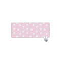 Pink Rabbit Pattern Print Extended Mouse Pad