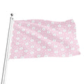 Pink Rabbit Pattern Print Flag