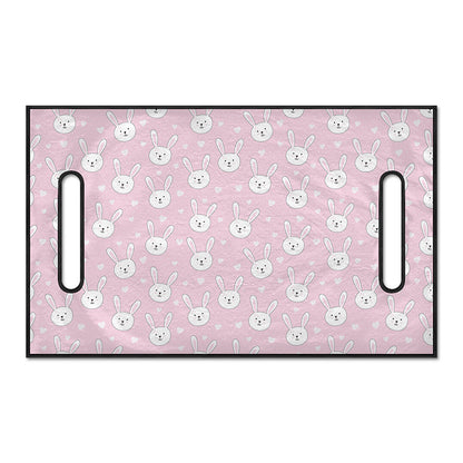 Pink Rabbit Pattern Print Golf Cart Seat Cover