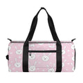 Pink Rabbit Pattern Print Gym Bag