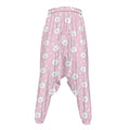 Pink Rabbit Pattern Print Hammer Pants