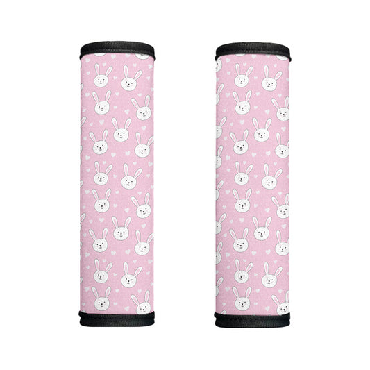 Pink Rabbit Pattern Print Handle Covers