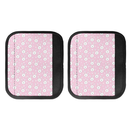 Pink Rabbit Pattern Print Handle Covers