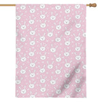 Pink Rabbit Pattern Print House Flag