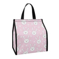 Pink Rabbit Pattern Print Insulated Lunch Tote