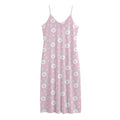 Pink Rabbit Pattern Print Jersey Midi Cami Dress