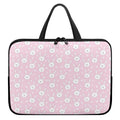 Pink Rabbit Pattern Print Laptop Sleeve With Handle