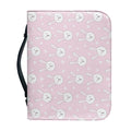 Pink Rabbit Pattern Print Leather Bible Cover