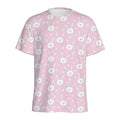 Pink Rabbit Pattern Print Men's Athletic T-Shirt