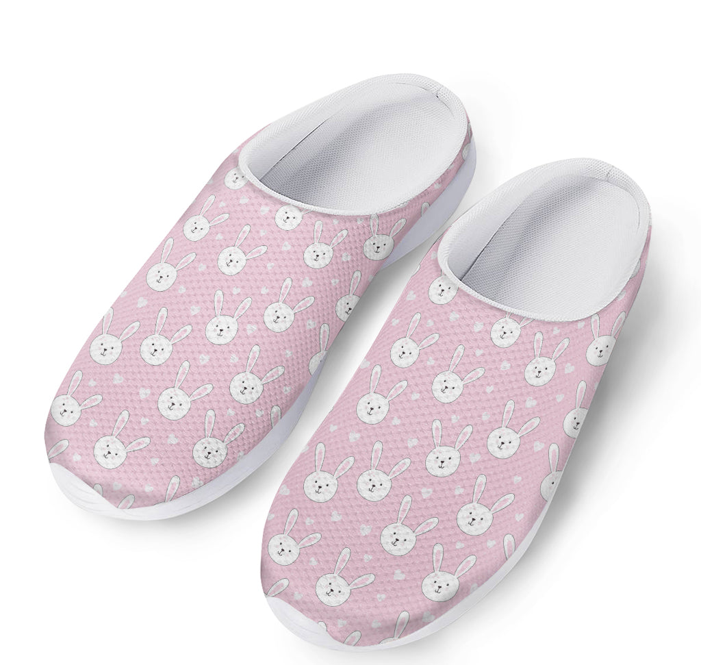 Pink Rabbit Pattern Print Mesh Casual Shoes