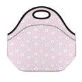 Pink Rabbit Pattern Print Neoprene Lunch Bag