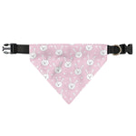 Pink Rabbit Pattern Print Over The Collar Dog Bandana