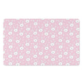 Pink Rabbit Pattern Print Polyester Doormat