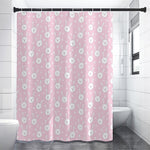 Pink Rabbit Pattern Print Premium Shower Curtain