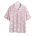 Pink Rabbit Pattern Print Rayon Hawaiian Shirt