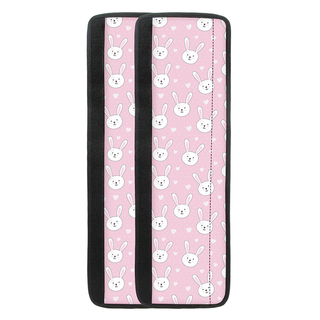 Pink Rabbit Pattern Print Refrigerator Handle Covers