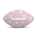 Pink Rabbit Pattern Print Rugby Ball
