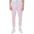 Pink Rabbit Pattern Print Joggers