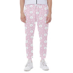 Pink Rabbit Pattern Print Scuba Joggers