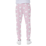 Pink Rabbit Pattern Print Scuba Joggers
