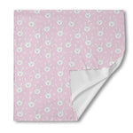 Pink Rabbit Pattern Print Silk Bandana