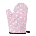 Pink Rabbit Pattern Print Single Oven Mitt