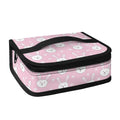 Pink Rabbit Pattern Print Small Lunch Bag