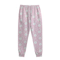 Pink Rabbit Pattern Print Sweatpants