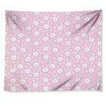 Pink Rabbit Pattern Print Tapestry