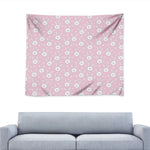 Pink Rabbit Pattern Print Tapestry
