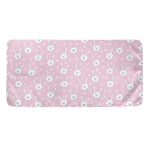 Pink Rabbit Pattern Print Towel