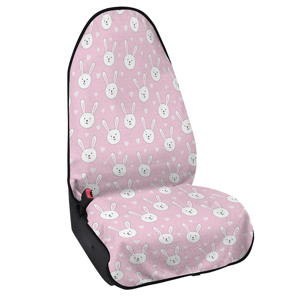 Pink Rabbit Pattern Print Waterproof Car Seat Cover