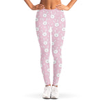Pink Rabbit Pattern Print Women's Leggings
