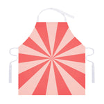 Pink Radial Rays Print Adjustable Apron