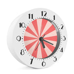 Pink Radial Rays Print Alarm Clock