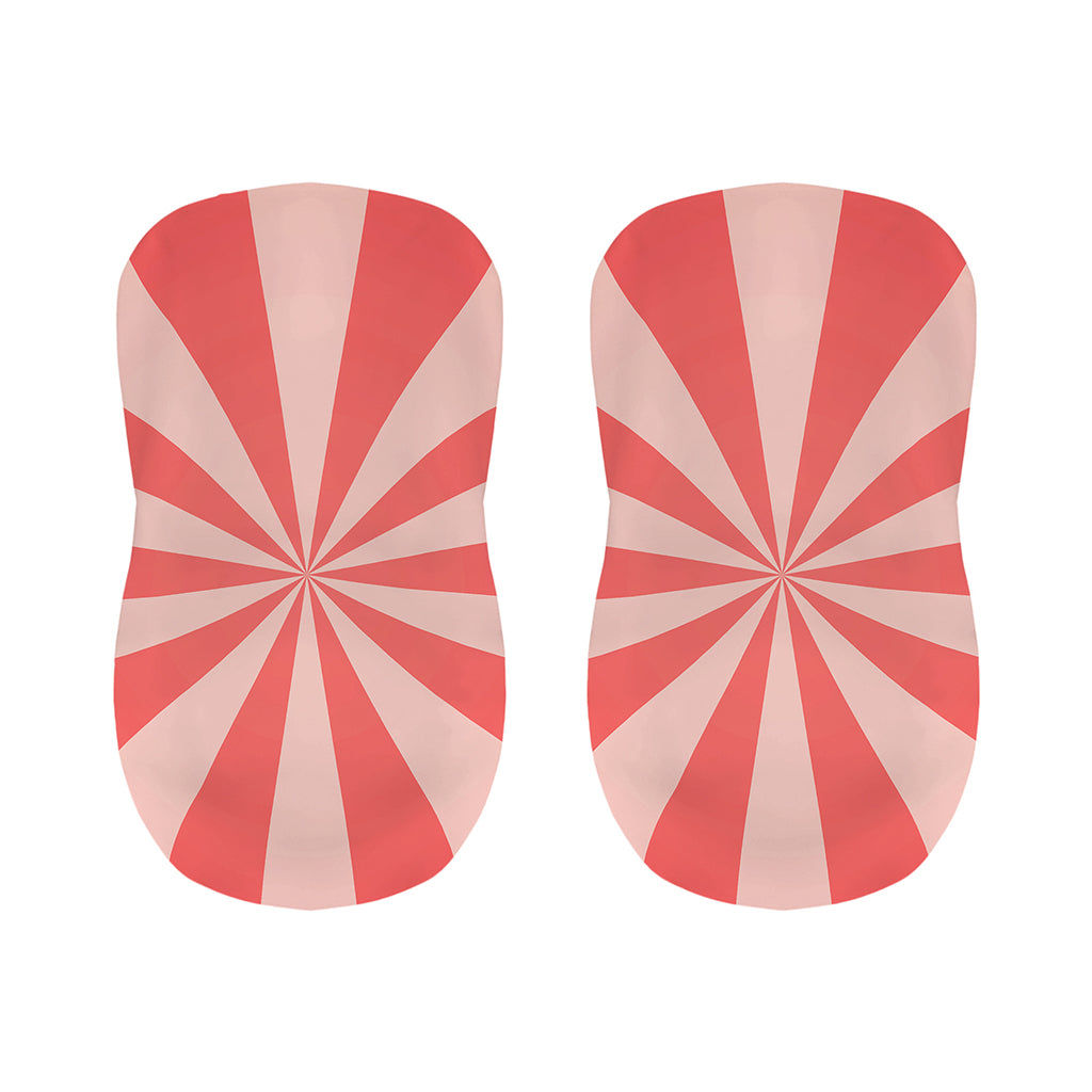 Pink Radial Rays Print Bar Stool Covers